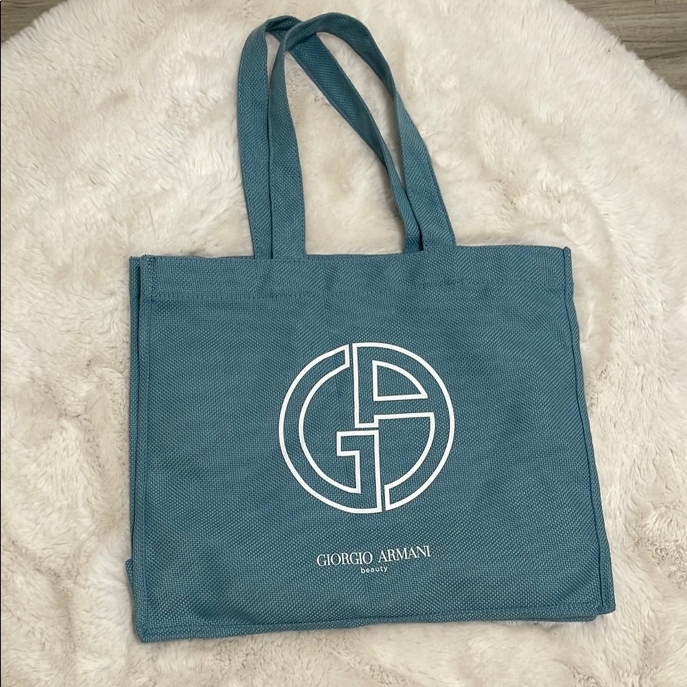 Giorgio Armani Blue Tote Bag